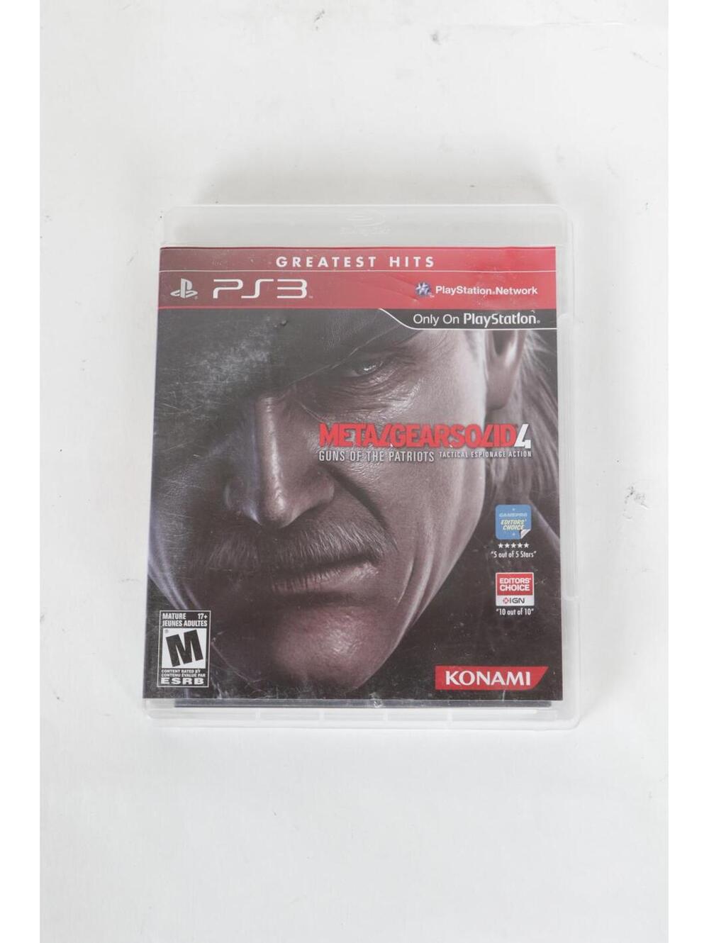 Konami Playstation 3 Metal Gear Solid 4 Guns of The Patriots